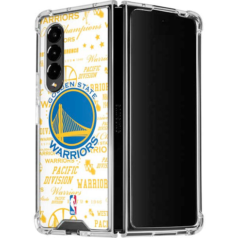 NBA Golden State Warriors Historic Blast Galaxy Z Fold4 5G Clear Case