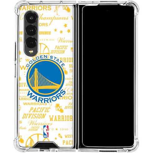 NBA Golden State Warriors Historic Blast Galaxy Z Fold4 5G Clear Case