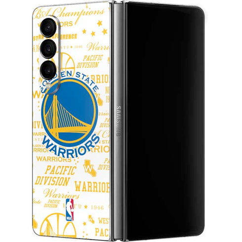 NBA Golden State Warriors Historic Blast Galaxy Z Fold4 5G Skin