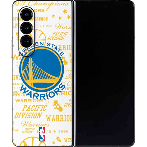 NBA Golden State Warriors Historic Blast Galaxy Z Fold4 5G Skin