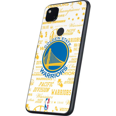 NBA Golden State Warriors Historic Blast Google Pixel 4a Skin