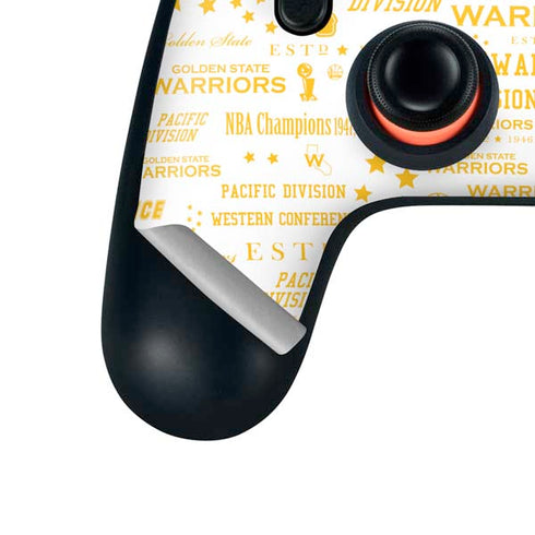 NBA Golden State Warriors Historic Blast Google Stadia Controller Skin