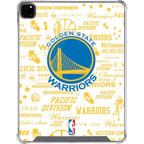 NBA Golden State Warriors Historic Blast iPad Pro 12.9in (2020) Clear Case
