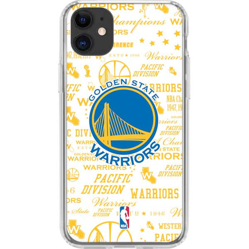 NBA Golden State Warriors Historic Blast iPhone 11 Clear Case