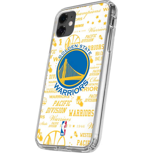 NBA Golden State Warriors Historic Blast iPhone 11 Clear Case