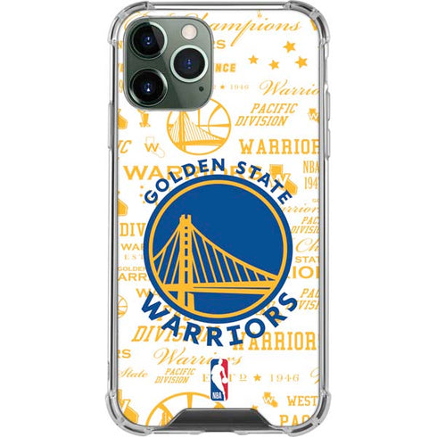 NBA Golden State Warriors Historic Blast iPhone 11 Pro Max Clear Case