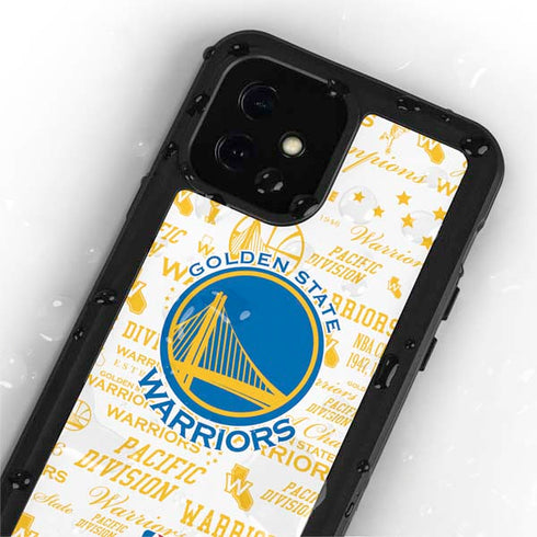 NBA Golden State Warriors Historic Blast iPhone 12 Mini Waterproof Case