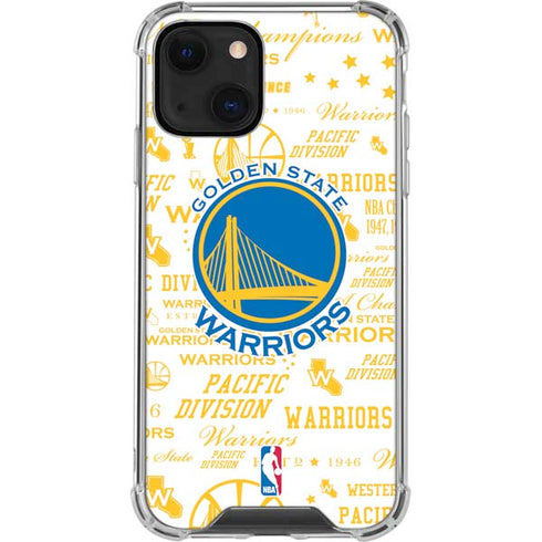 NBA Golden State Warriors Historic Blast iPhone 13 Mini Clear Case