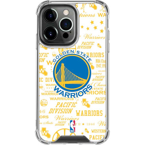 NBA Golden State Warriors Historic Blast iPhone 13 Pro Clear Case