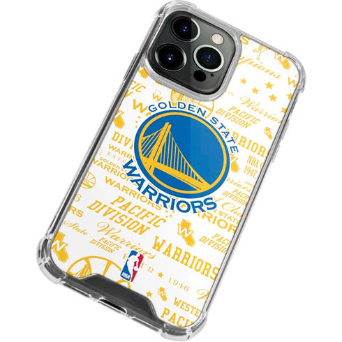 NBA Golden State Warriors Historic Blast iPhone 14 Pro Clear Case