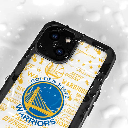 NBA Golden State Warriors Historic Blast iPhone 15 Waterproof Case