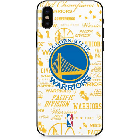 NBA Golden State Warriors Historic Blast iPhone X Skin