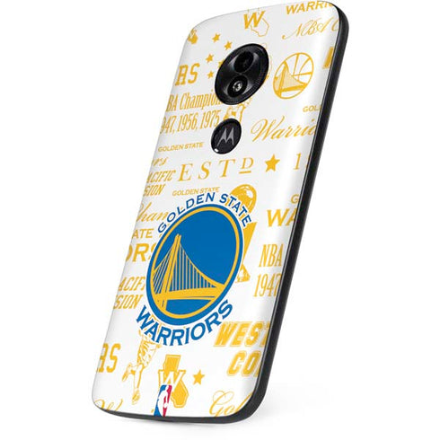 NBA Golden State Warriors Historic Blast Moto E5 Play Skin