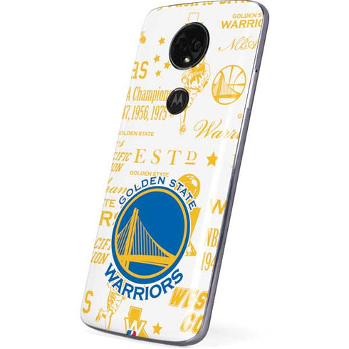 NBA Golden State Warriors Historic Blast Moto E5 Plus Skin