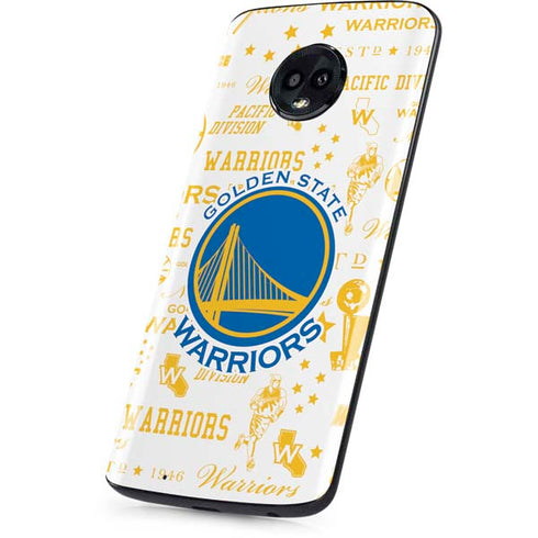 NBA Golden State Warriors Historic Blast Moto G6 Skin