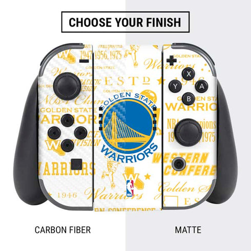 NBA Golden State Warriors Historic Blast Nintendo Switch Bundle Skin