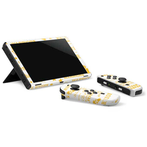 NBA Golden State Warriors Historic Blast Nintendo Switch OLED (2021) Skin