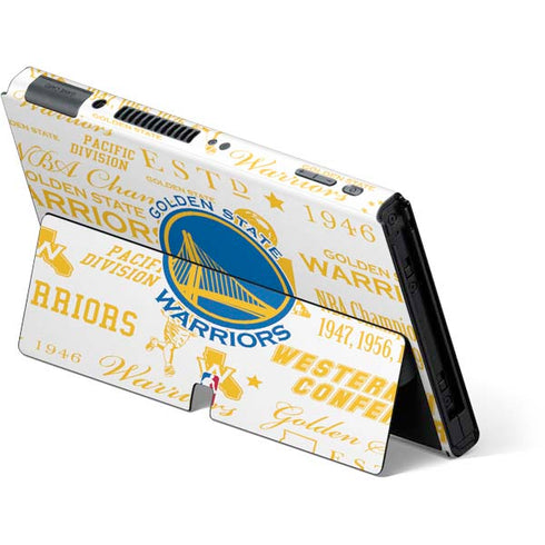 NBA Golden State Warriors Historic Blast Nintendo Switch OLED (2021) Skin