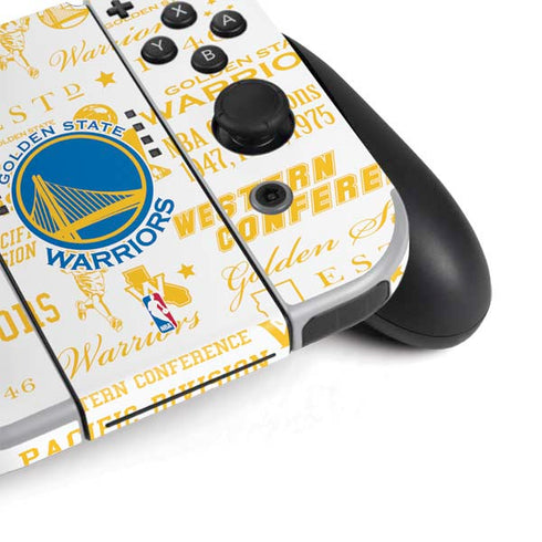 NBA Golden State Warriors Historic Blast Nintendo Switch OLED (2021) Skin