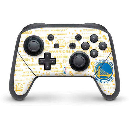 NBA Golden State Warriors Historic Blast Nintendo Switch Pro Controller Skin
