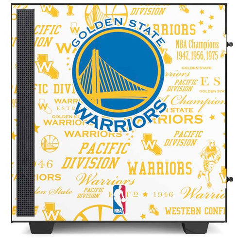 NBA Golden State Warriors Historic Blast NZXT H510 Compact ATX Mid-Tower Case Skin