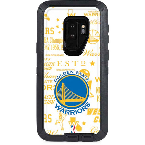 NBA Golden State Warriors Historic Blast Otterbox Defender Galaxy Skin