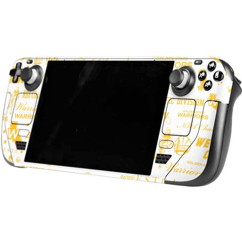 NBA Golden State Warriors Historic Blast Steam Deck Handheld Gaming Computer Skin