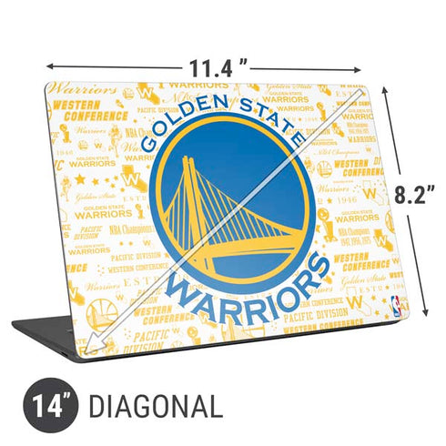 NBA Golden State Warriors Historic Blast Universal Laptop 14in (11.4 x 8.2in) Skin