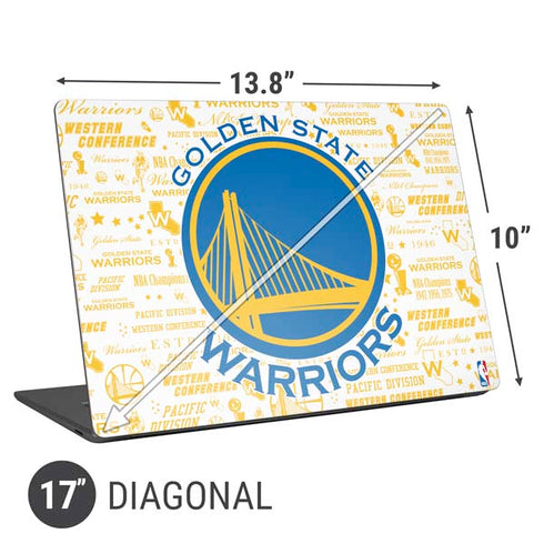 NBA Golden State Warriors Historic Blast Universal Laptop 17in (13.8 x 10in) Skin