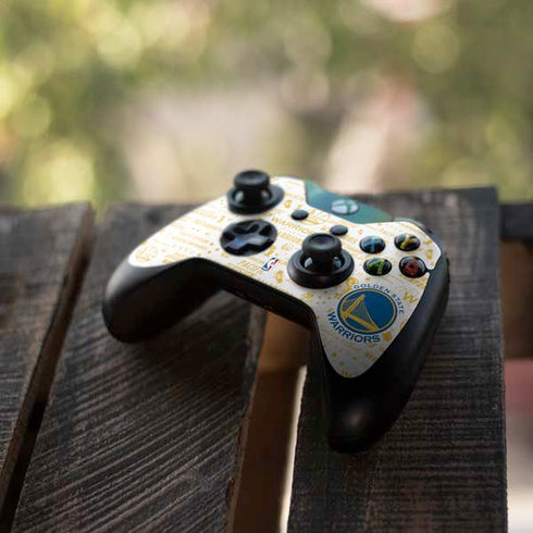 NBA Golden State Warriors Historic Blast Xbox One Controller Skin