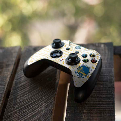 NBA Golden State Warriors Historic Blast Xbox One Elite Controller Skin