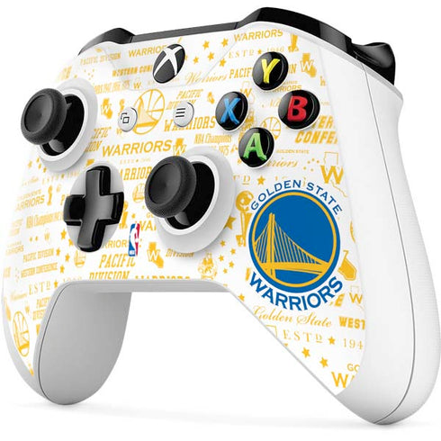 NBA Golden State Warriors Historic Blast Xbox One S Controller Skin