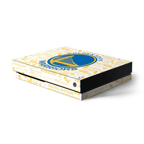 NBA Golden State Warriors Historic Blast Xbox One X Console Skin