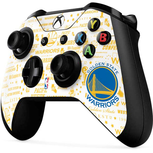 NBA Golden State Warriors Historic Blast Xbox One X Controller Skin