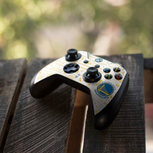 NBA Golden State Warriors Historic Blast Xbox One X Controller Skin