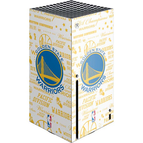 NBA Golden State Warriors Historic Blast Xbox Series X Console Skin