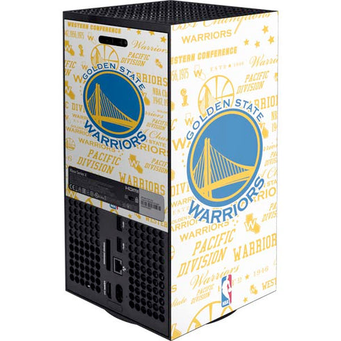 NBA Golden State Warriors Historic Blast Xbox Series X Console Skin