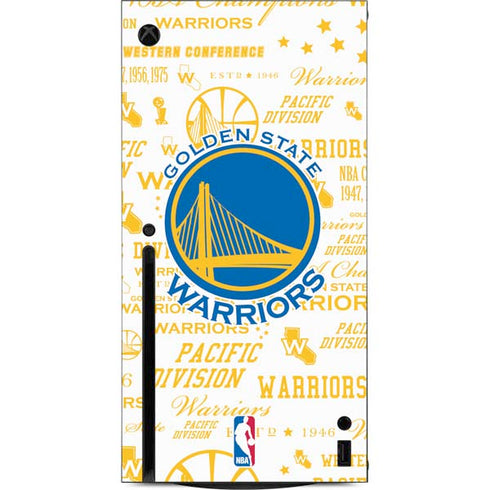 NBA Golden State Warriors Historic Blast Xbox Series X Console Skin