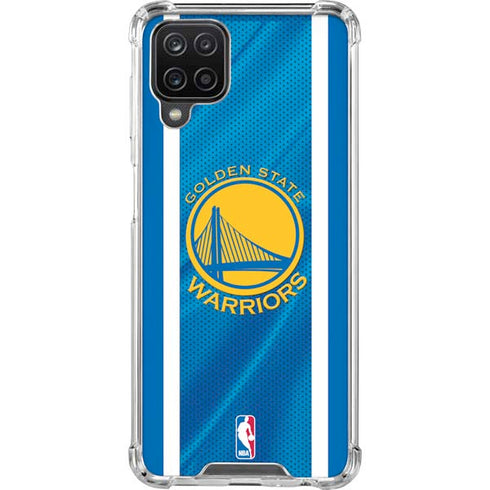 NBA Golden State Warriors Jersey Galaxy A12 Clear Case