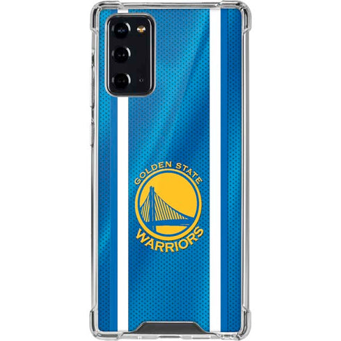 NBA Golden State Warriors Jersey Galaxy Note20 5G Clear Case