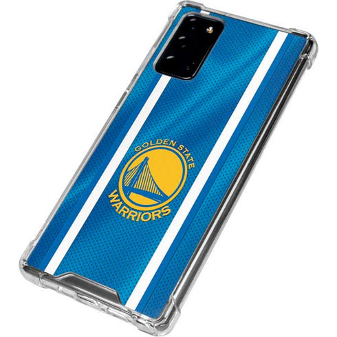 NBA Golden State Warriors Jersey Galaxy Note20 5G Clear Case