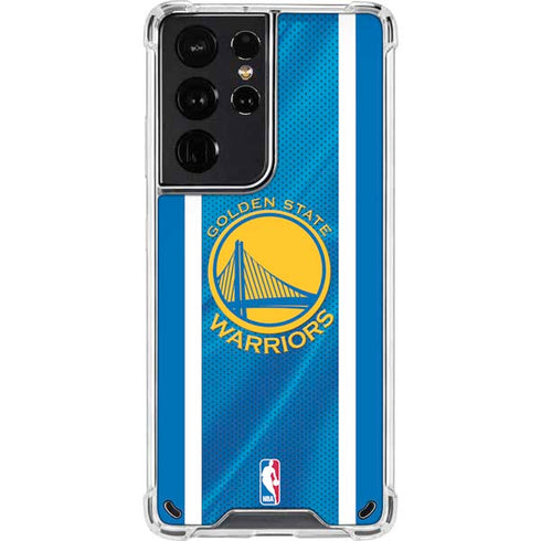 NBA Golden State Warriors Jersey Galaxy S21 Ultra 5G Clear Case
