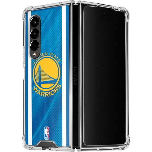 NBA Golden State Warriors Jersey Galaxy Z Fold4 5G Clear Case