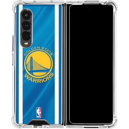 NBA Golden State Warriors Jersey Galaxy Z Fold4 5G Clear Case