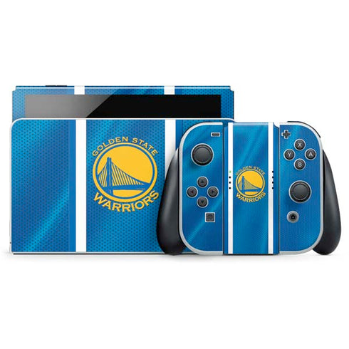 NBA Golden State Warriors Jersey Nintendo Switch OLED (2021) Skin