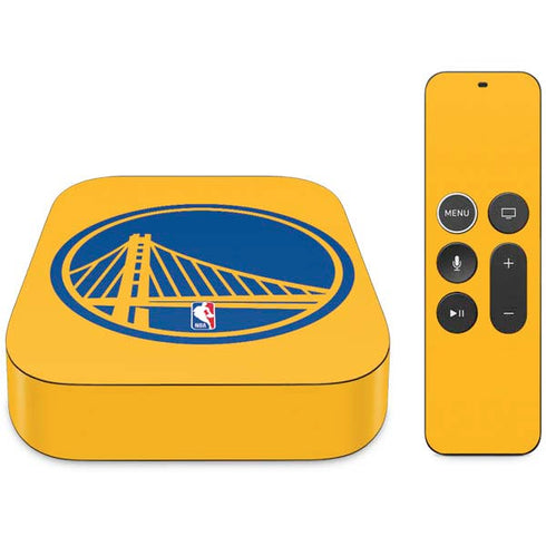 NBA Golden State Warriors Large Logo Apple TV Skin