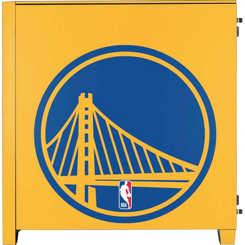 NBA Golden State Warriors Large Logo Corsair 4000D Tempered Glass Mid-Tower ATX Case Skin