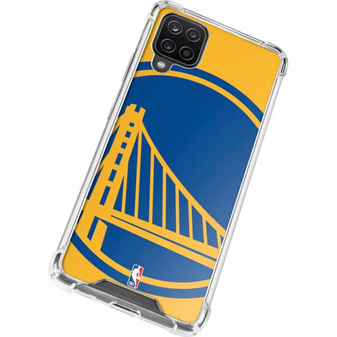 NBA Golden State Warriors Large Logo Galaxy A12 Clear Case