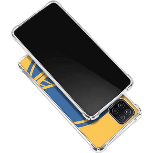 NBA Golden State Warriors Large Logo Galaxy A12 Clear Case