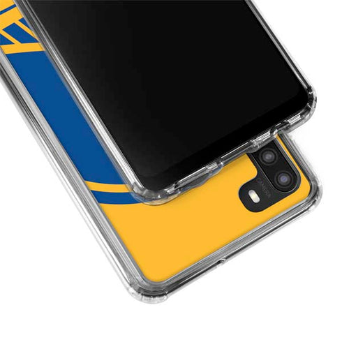 NBA Golden State Warriors Large Logo Galaxy A21 Clear Case